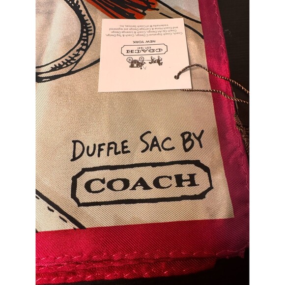 COACH 83061 LEGACY DUFFLES 27 X 27 MULTICOLOR NWT SCARF - Picture 3 of 4